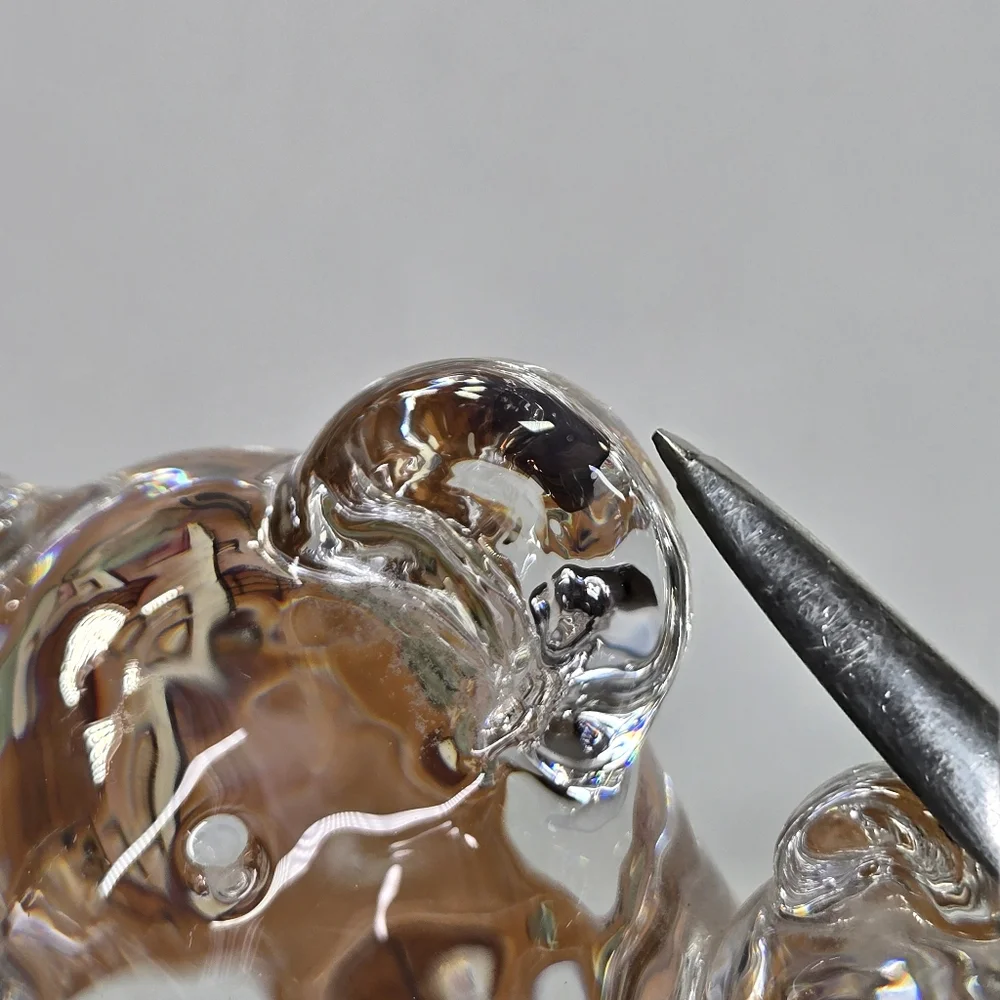 Vintage Orrefors Koala Panda‎ Bear Crystal Glass Figure Sweden Paperweight